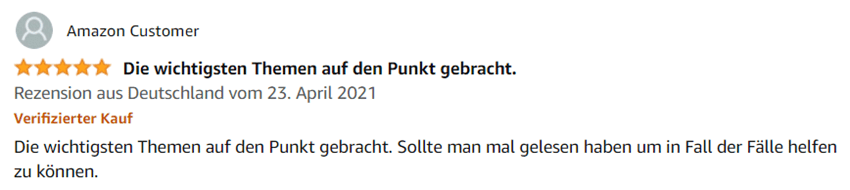 Bewertung Erste Hilfe beim Hund